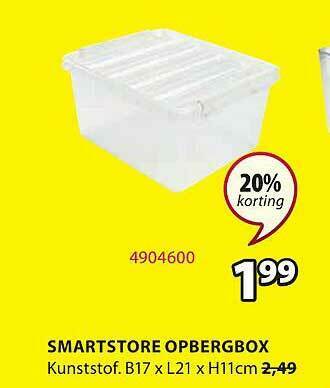 Jysk Smartstore Opbergbox aanbieding