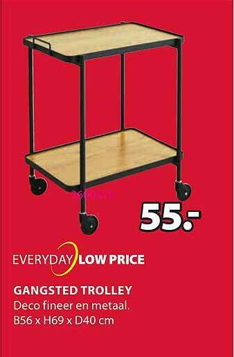 Jysk Gangsted Trolley aanbieding