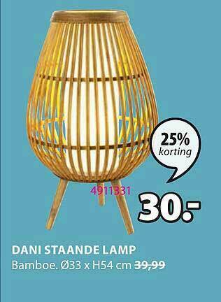 Jysk Dani Staande Lamp aanbieding