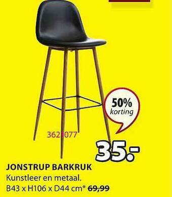 Jysk Jonstrup Barkruk aanbieding