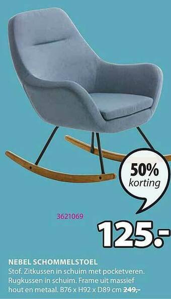Jysk Nebel Schommelstoel aanbieding