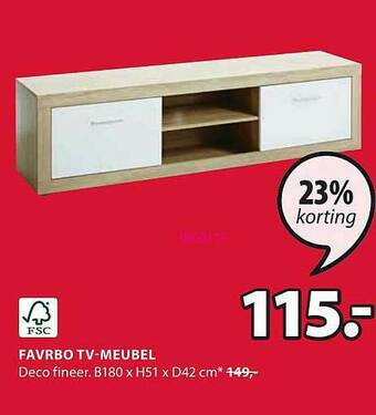 Jysk Favrbo Tv Meubel aanbieding