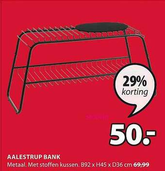 Jysk Aalestrup Bank aanbieding