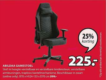 Jysk Abildaa Gamestoel aanbieding
