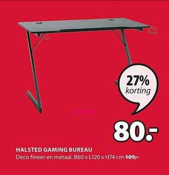 Jysk Halsted Gaming Bureau aanbieding