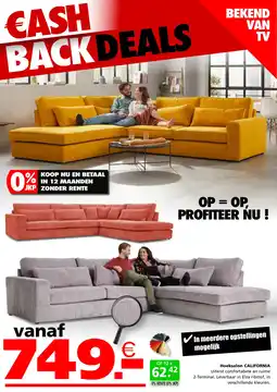 Seats and Sofas Hoeksalon california aanbieding