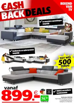 Seats and Sofas Hoeksalon boston aanbieding