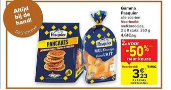 Carrefour Gamma Pasquier aanbieding