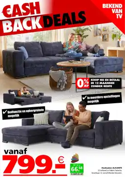 Seats and Sofas Hoeksalon alicante aanbieding