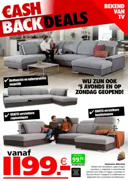 Seats and Sofas Hoeksalon MALAGA aanbieding