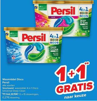 Carrefour Wasmiddel Discs Persil aanbieding