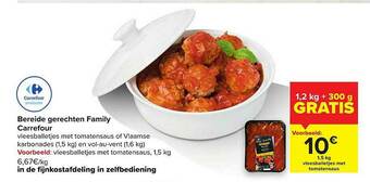 Carrefour Bereide Gerechten Family aanbieding