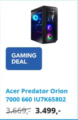 Coolblue Acer Predator Orion 7000 660 IU7K65802 aanbieding