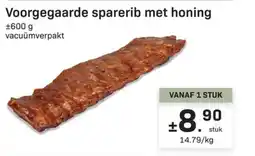 Buurtslagers Voorgegaarde sparerib met honing aanbieding