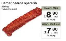 Buurtslagers Gemarineerde sparerib aanbieding