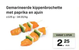 Buurtslagers Gemarineerde kippenbrochette met paprika en ajuin aanbieding