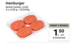 Buurtslagers Hamburger aanbieding