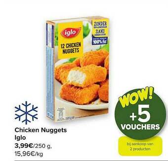 Carrefour Chicken Nuggets Iglo aanbieding