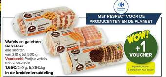Carrefour Wafels En Galetten aanbieding
