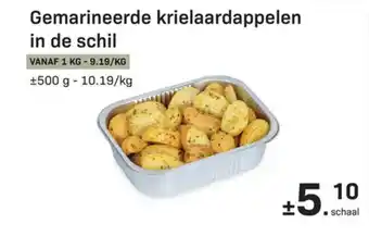 Gemarineerde krielaardappelen in de schil