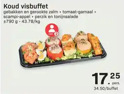 Buurtslagers Koud visbuffet aanbieding