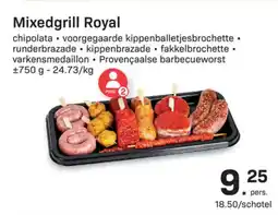Buurtslagers Mixedgrill Royal aanbieding