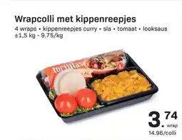 Buurtslagers Wrapcolli met kippenreepjes aanbieding