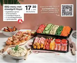 Buurtslagers BBQ menu met mixedgrill royal aanbieding