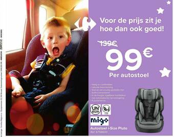 Carrefour Autostoel I Size Pluto aanbieding