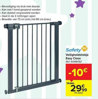 Carrefour Veiligheidshekje Easy Close aanbieding
