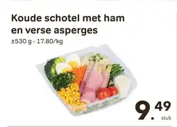 Bon Ap Koude schotel met ham en verse asperges aanbieding