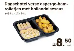 Bon Ap Dagschotel verse asperge ham rolletjes met hollandaisesaus aanbieding