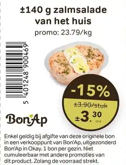 Bon Ap Zalmsalade van het huis aanbieding