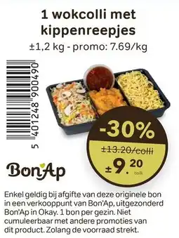 Bon Ap 1 wokcolli met kippenreepjes aanbieding