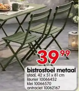 Yess Bistrostoel metaal aanbieding