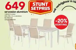 Yess Set evasion aluminium aanbieding