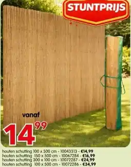 Yess Houten schutting aanbieding
