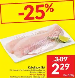 Intermarché Kabeljauwfilet aanbieding