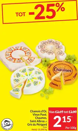 Intermarché Chamois d'Or, Vieux Pané, Chaumes, Saint Albray of Gris du Périgord Kaas aanbieding