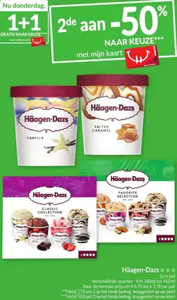 Intermarché Häagen-Dazs Ijs in pot aanbieding