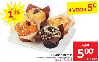 Intermarché Gevulde muffins aanbieding