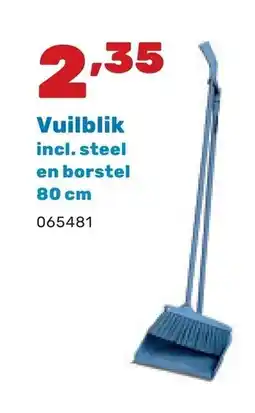 Happyland Vuilblik incl. steel en borstel 80 cm aanbieding