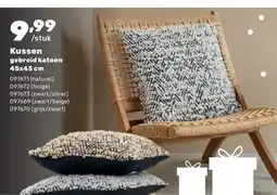 Happyland Kussen gebreid katoen aanbieding