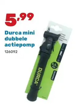 Happyland Durca mini dubbele actiepomp aanbieding