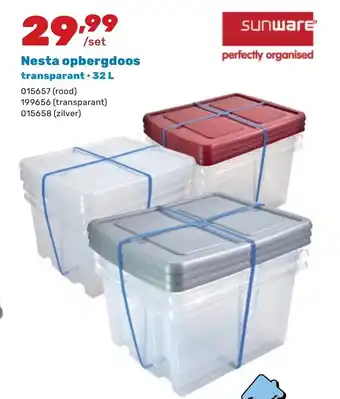 Nesta opbergdoos transparant