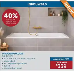 Zelfbouwmarkt INBOUWBAD COLIN aanbieding