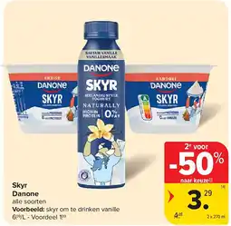 Carrefour Skyr Danone aanbieding