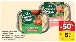 Carrefour Bereide gerechten Come a Casa aanbieding