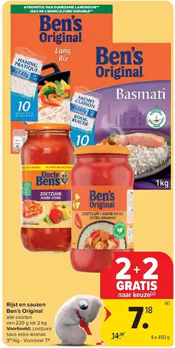 Carrefour Rijst en sauzen Ben’s Original aanbieding
