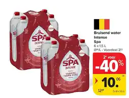 Carrefour Bruisend water Intense Spa aanbieding